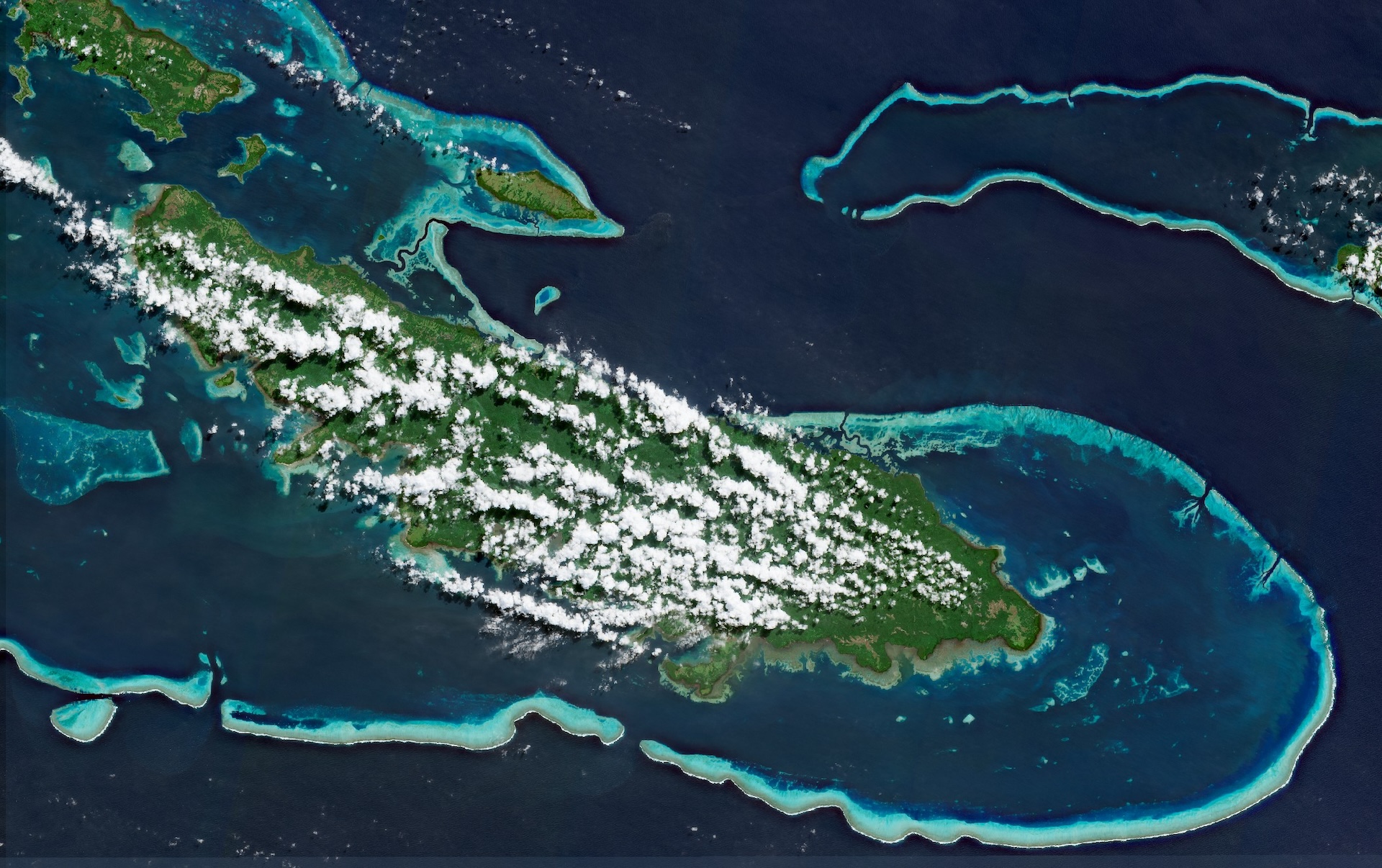 Join the contest 'Seize the beauty of our Planet' for the most beautiful EO image - Tagula Papua Nowa Gwinea 2024 05 31 00 00 2024 05 31 23 59 Sentinel 2 L2A True color